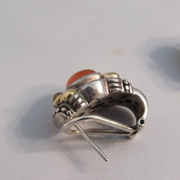 Vintage Samuel B Gold, Silver Earrings – Hardly Worn - Picture 6 of 11